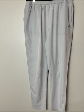 Fabletics Men’s Fundamental Pant Light Gray Gorpcore Athleisure Tech Casual XL